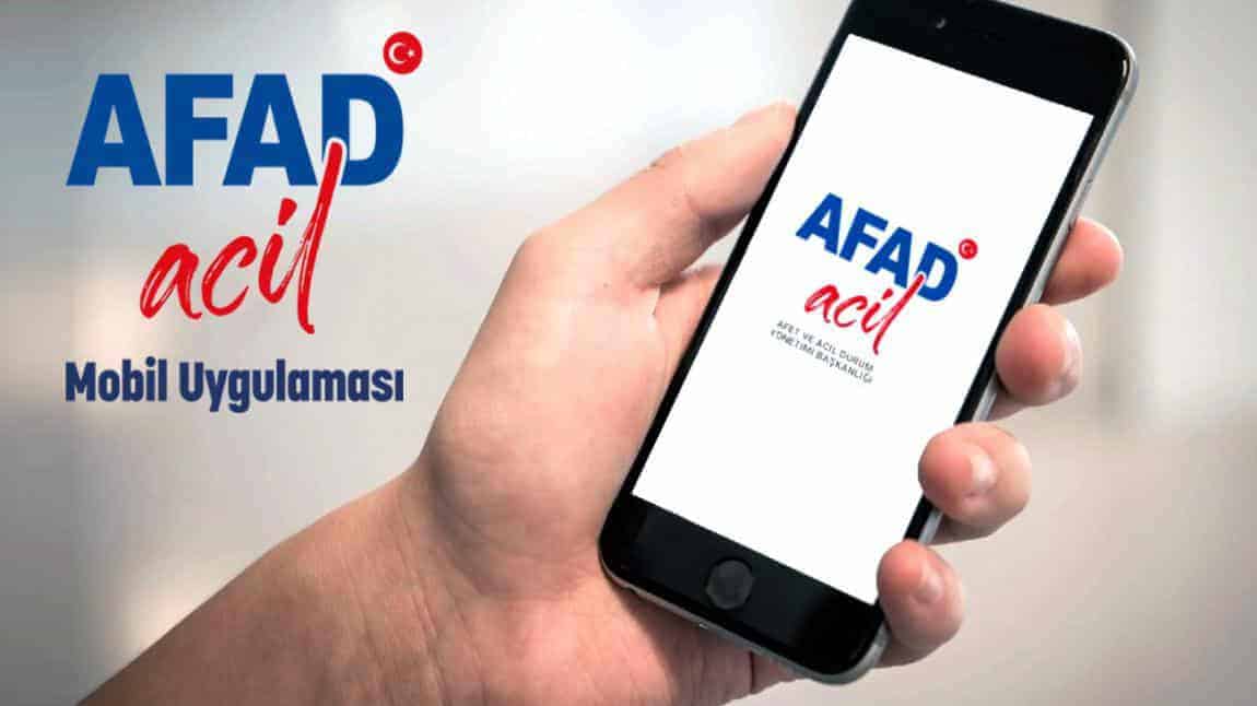 AFAD Acil Mobil Uygulaması, Afet ve Acil Durumlarda, Daima Yanında
